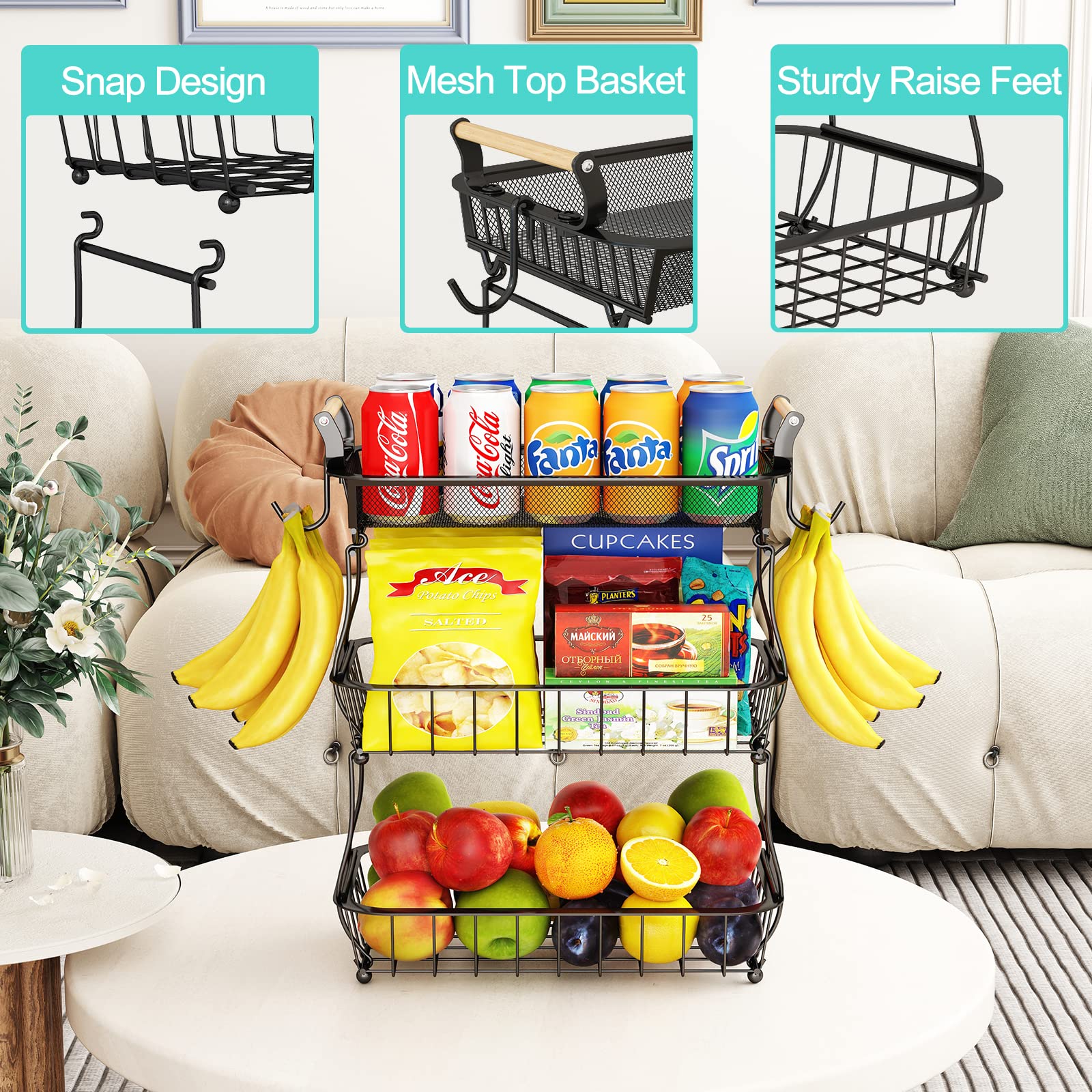 Miyawell size comparison with fruit illustrating large capacity and scale for family use