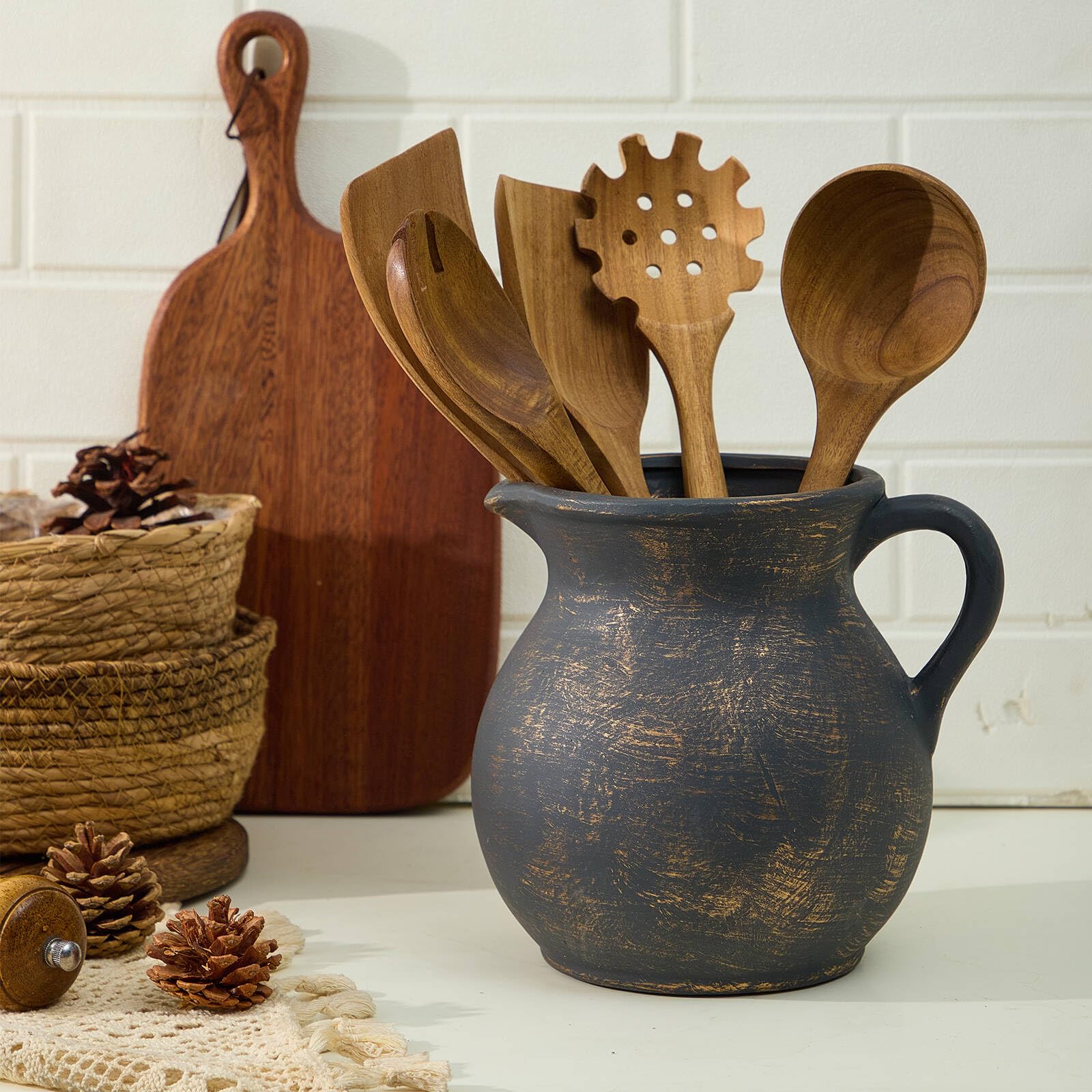 MIYUKI ceramic texture close-up highlighting handcrafted glaze and tactile rustic appeal
