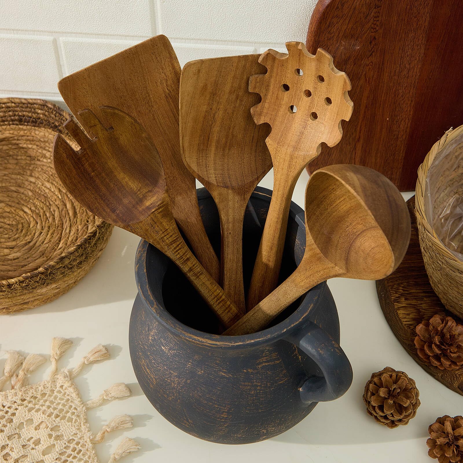 MIYUKI handmade mark detail emphasizing artisanal craft and authentic vintage look