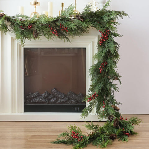 MIZII garland front view showing full 10FT length and festive styling benefit