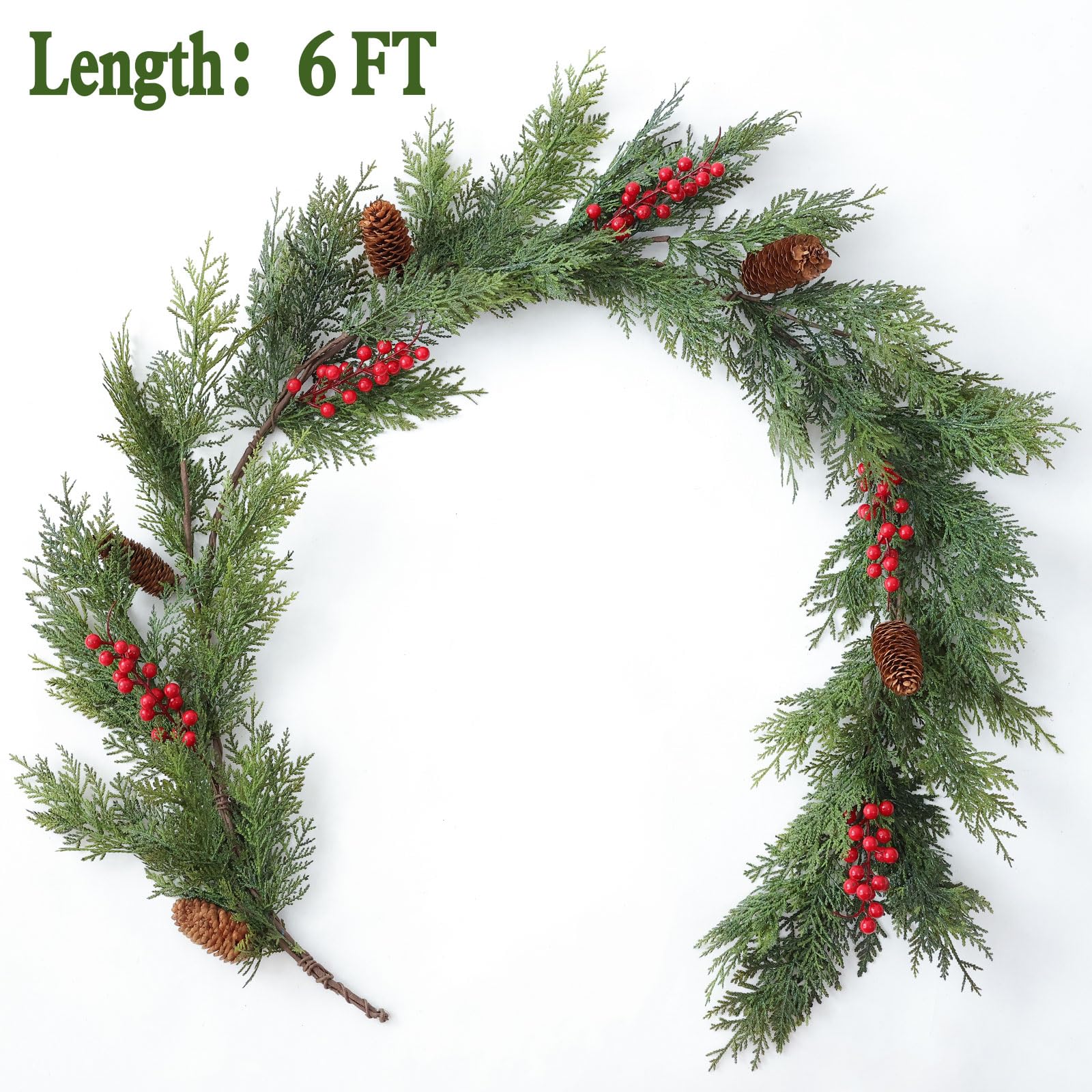 MIZII garland pinecone closeup highlighting natural detail and realistic texture benefits
