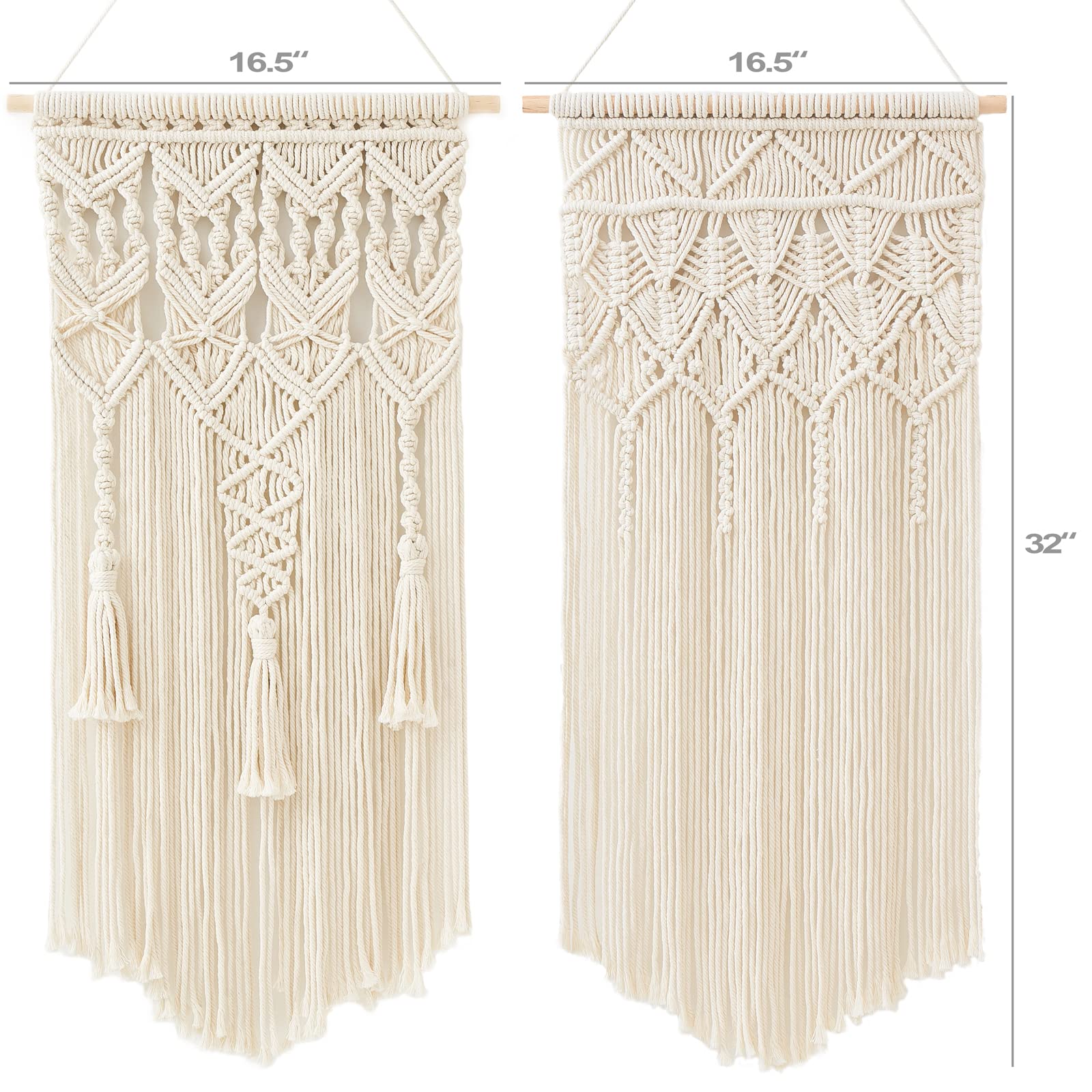 Mkono fringe and wood dowel detail highlighting artisanal finish and natural look