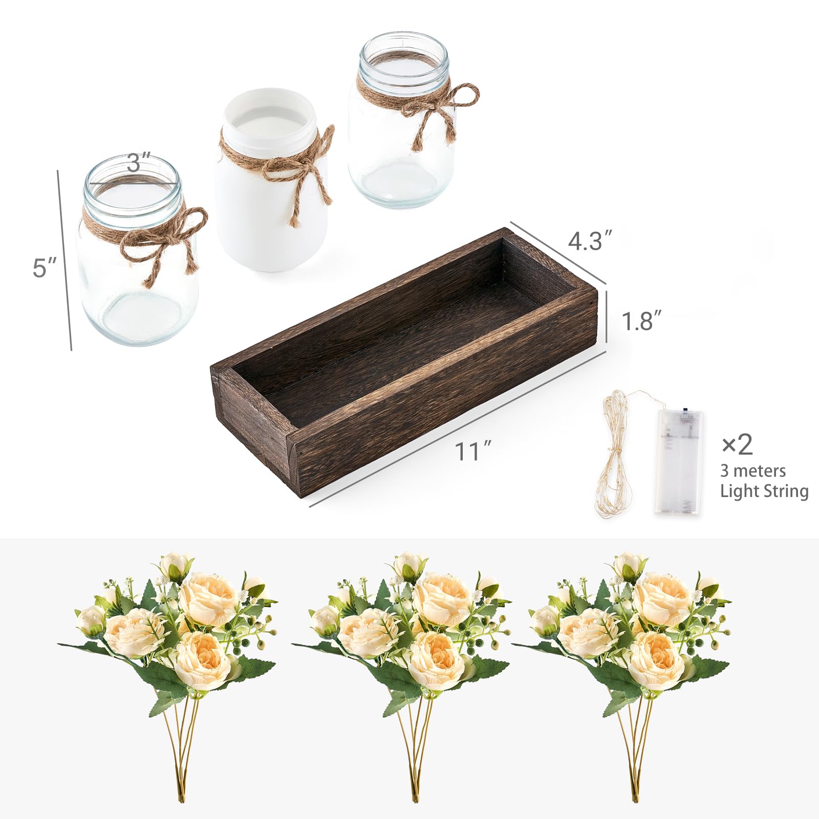 Mkono size comparison on dining table demonstrating compact footprint