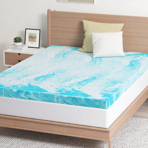 MLILY EGO topper beside ruler showing queen size scale for accurate fit
