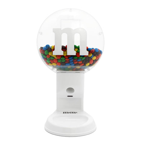 M&M’S WORLD dispenser side profile highlighting compact footprint and modern style