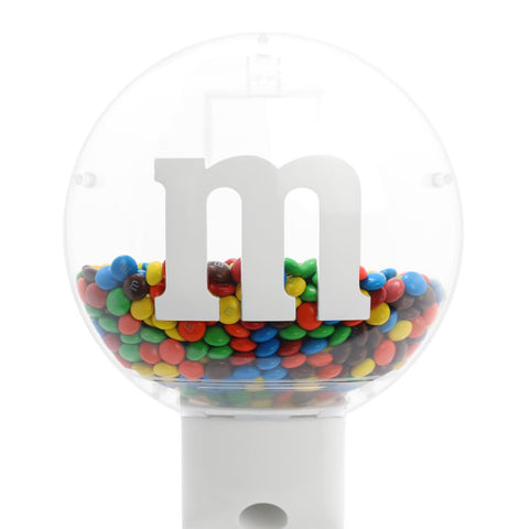 M&M’S WORLD hopper open while refilling showing simple, reusable design benefit