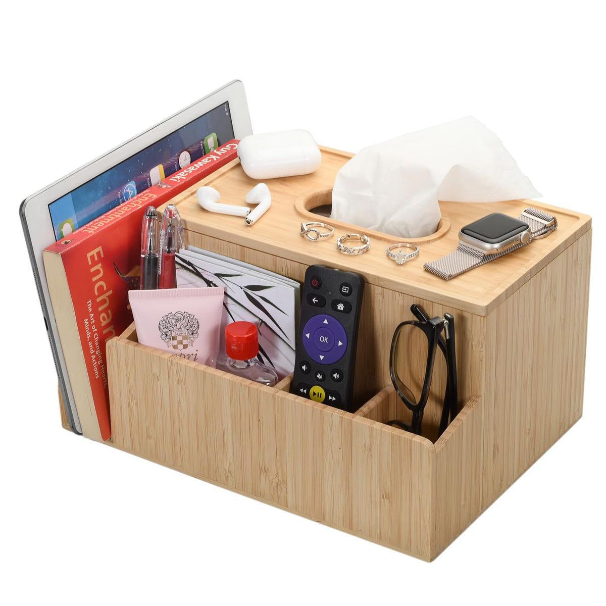 MobileVision front view showing tissue slot and tidy storage benefit