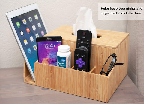 MobileVision on office desk with phone and notebook for clutter-free workspace