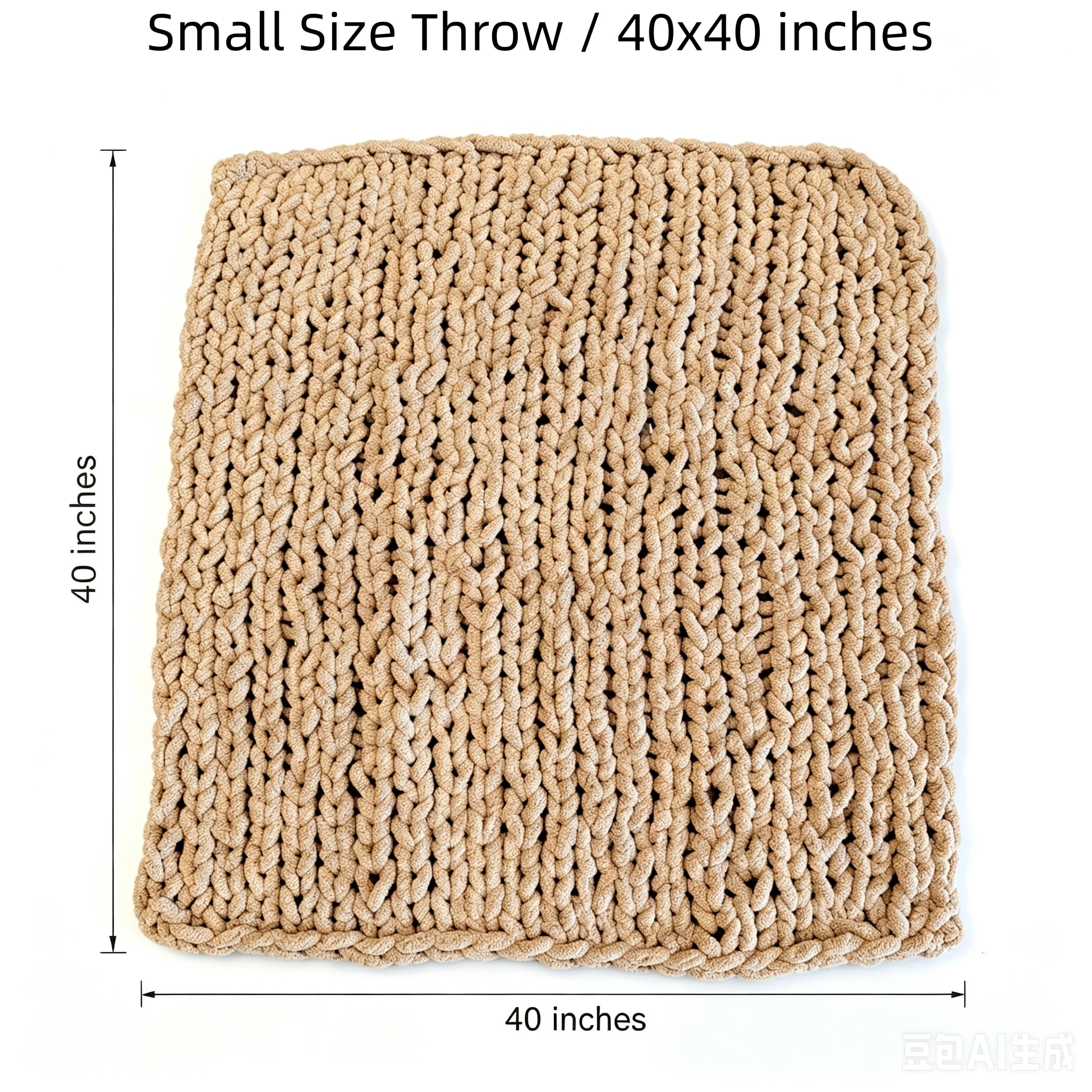 MocaDng close-up of chenille knit texture highlighting soft plush feel and durability