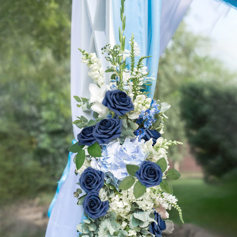Mocoosy loose leaves and extras beside roses for customizable floral placement