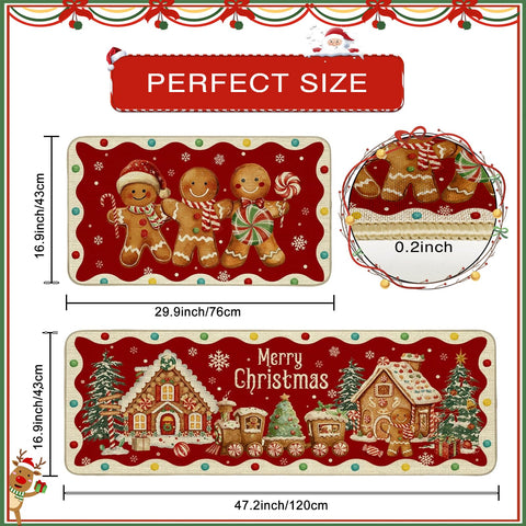 Mocsicka close-up of gingerbread print highlighting vibrant color and texture
