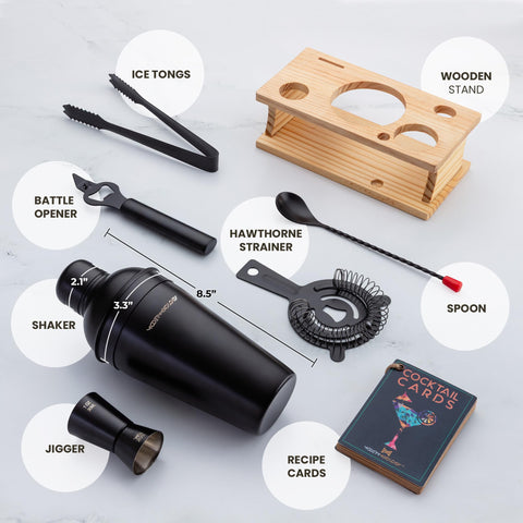 Modern Mixology close-up of shaker cap seal, leak-resistant confidence benefit