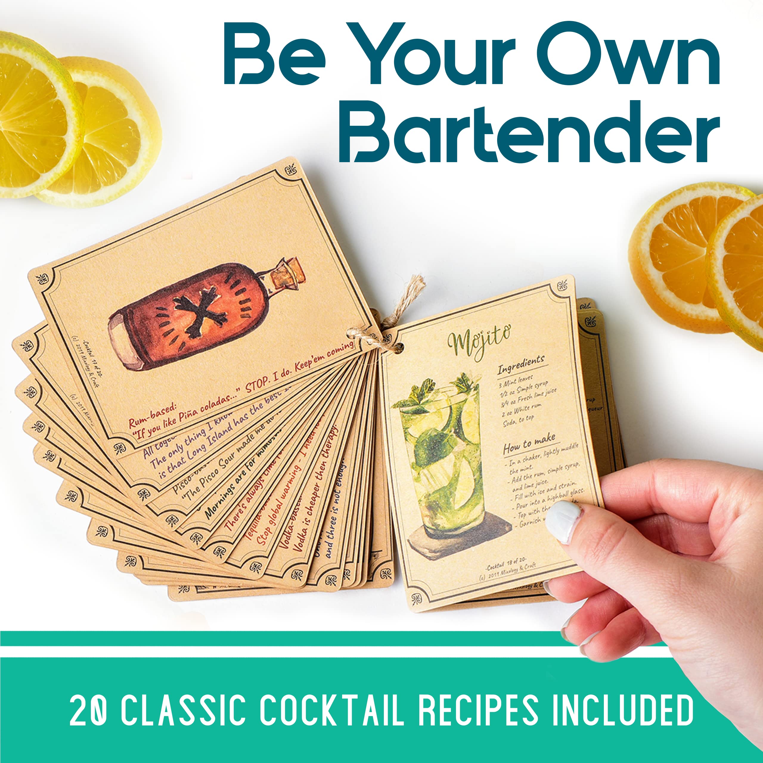 Modern Mixology double jigger and two pourers showing accurate measuring benefit