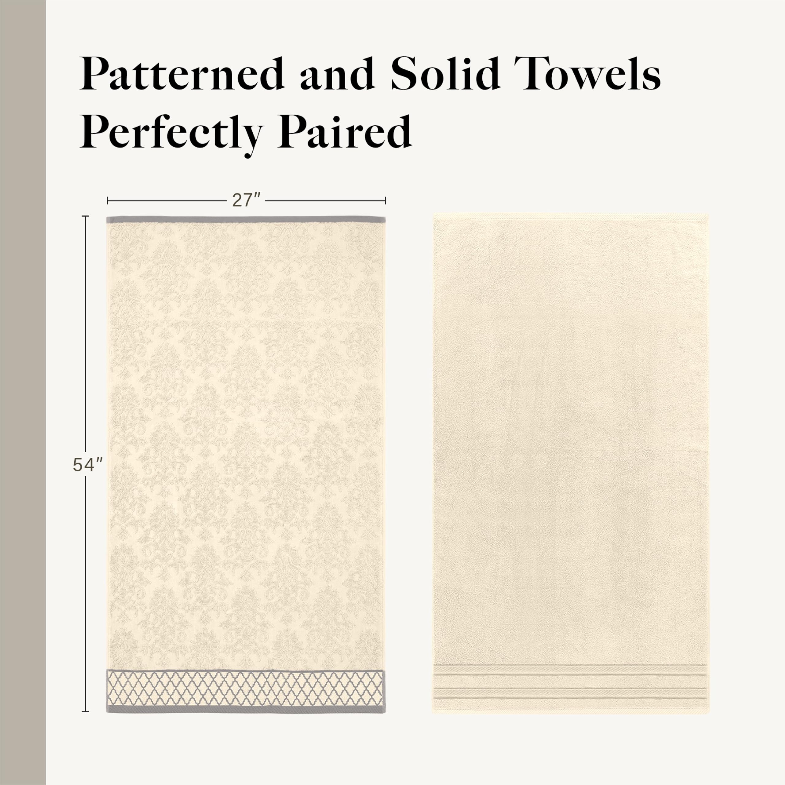 Modern Threads folded bath towel close-up showing plush cotton texture for soft comfort