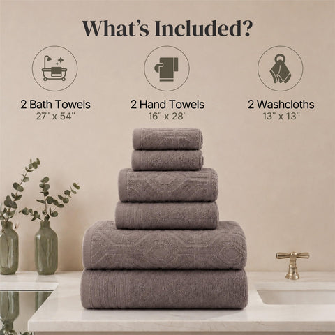 Modern Threads folded bath towel display illustrating plush 600 GSM cotton for soft feel