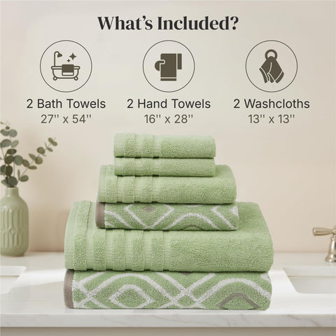 Modern Threads bath towel hanging on rod demonstrating absorbency and quick-dry benefit