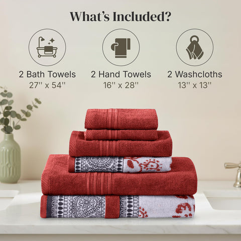 Modern Threads bath towel hanging in bathroom demonstrating absorbency