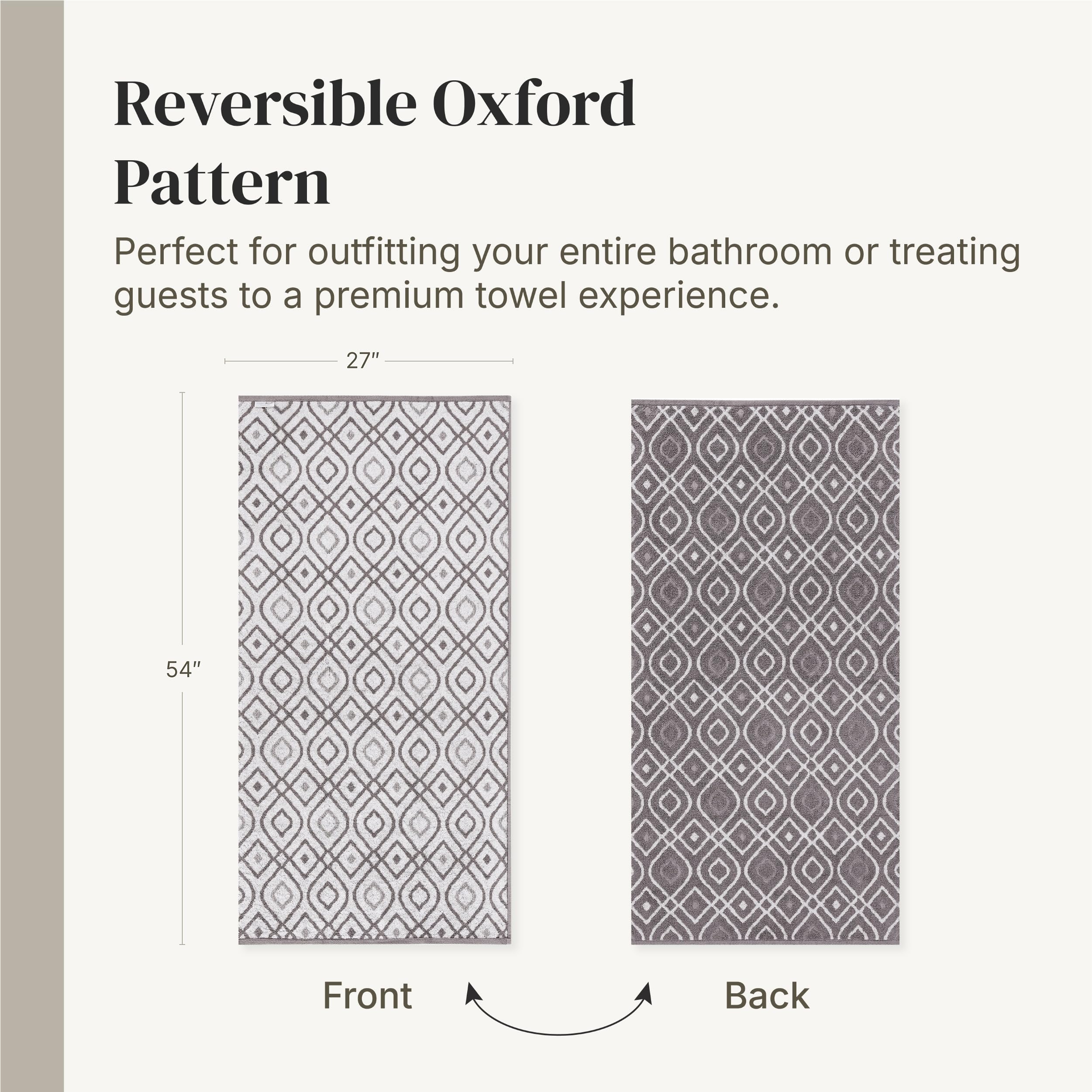 Modern Threads gray towels styled in a modern bathroom showing how they elevate decor
