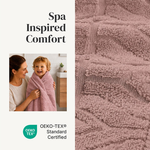 Modern Threads towels styled in a bathroom highlighting modern aesthetic and practicality
