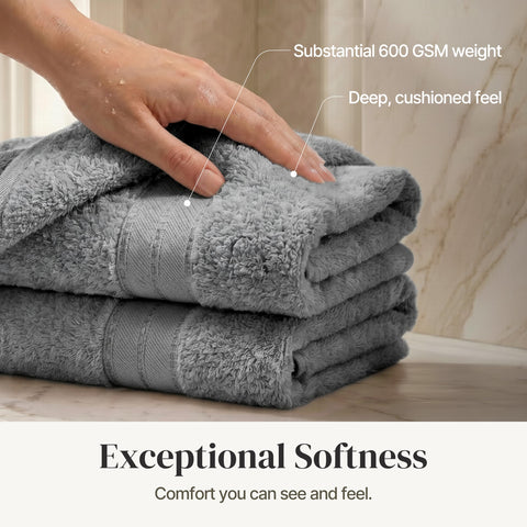 Modern Threads stacked washcloths showing compact size and quick-dry convenience benefit