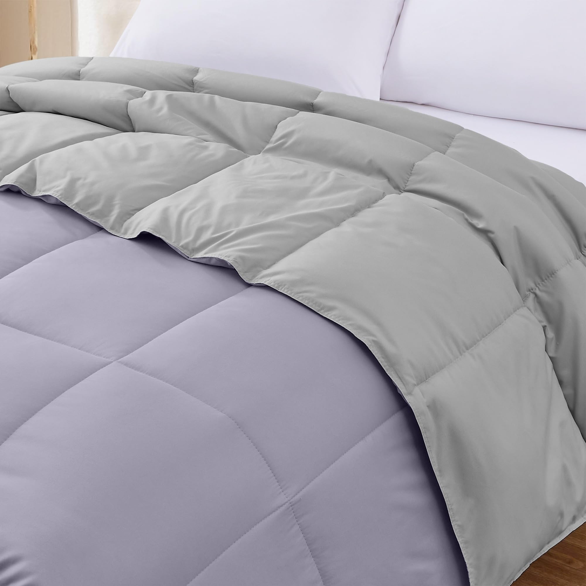 Modern Threads comforter microfiber fabric texture demonstrating soft feel
