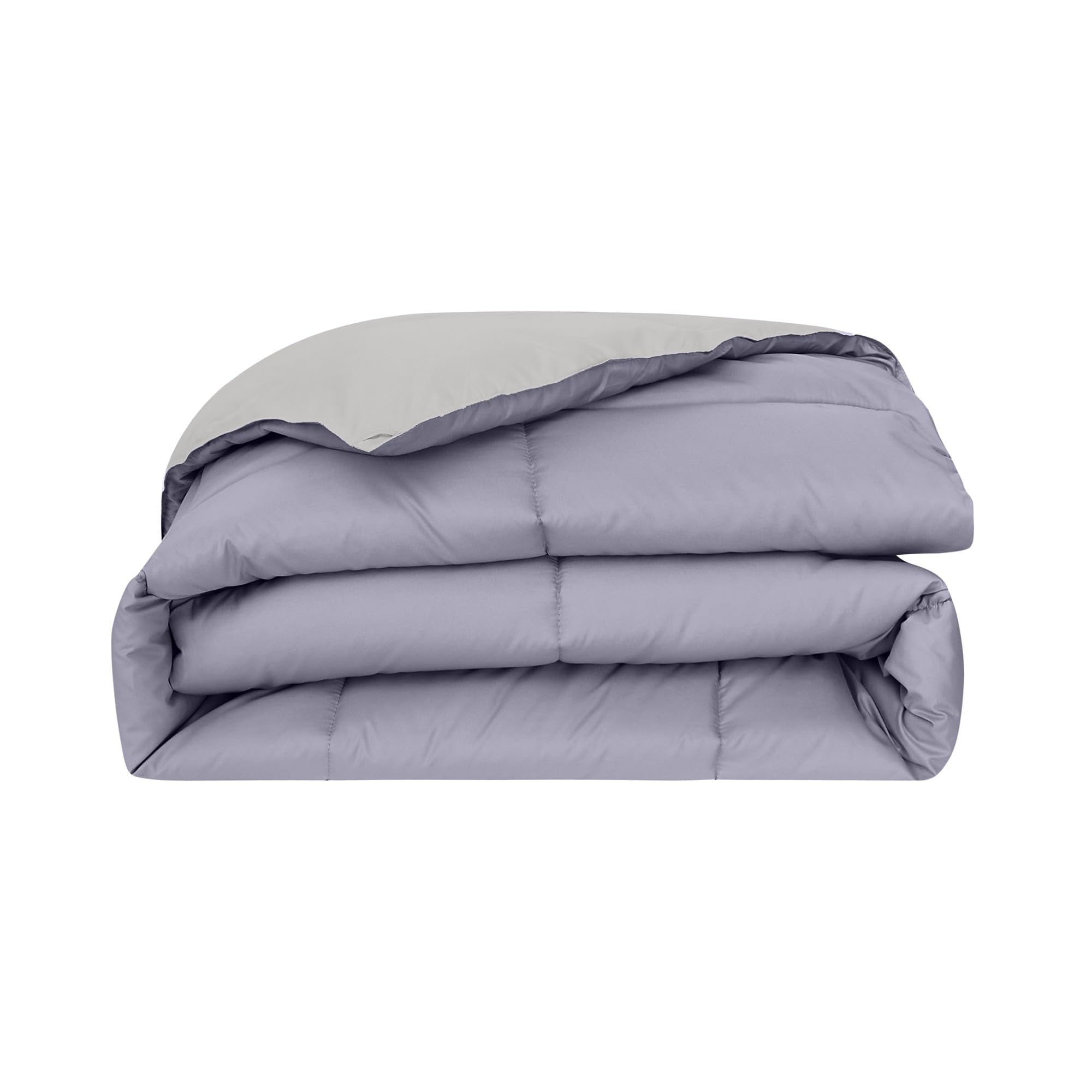 Modern Threads comforter folded to show compact storage and easy care