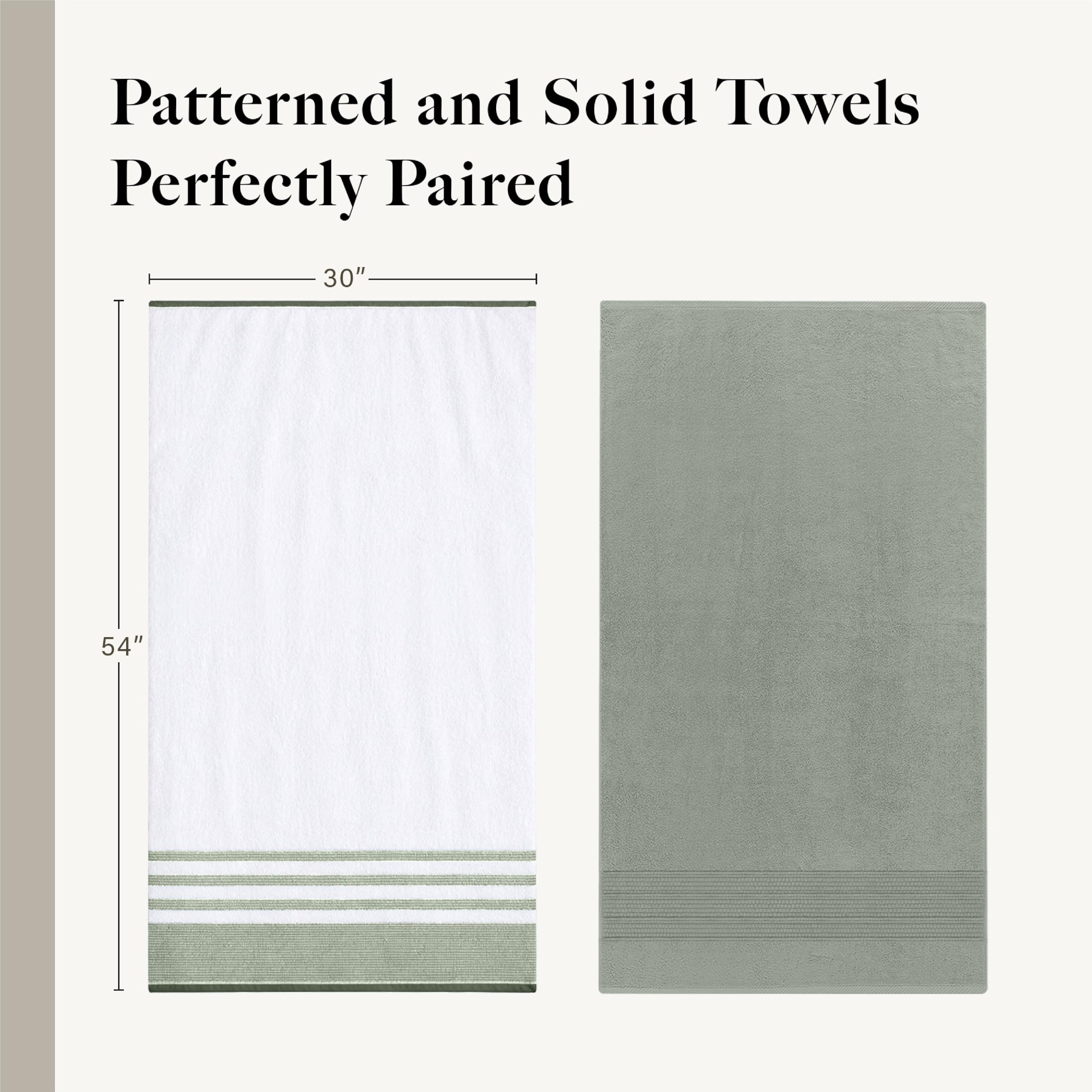 Modern Threads folded stack of towels showing neat storage and convenience