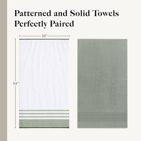 Modern Threads folded stack of towels showing neat storage and convenience