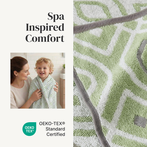 Modern Threads hand towel folded to show edge finish and everyday softness benefit