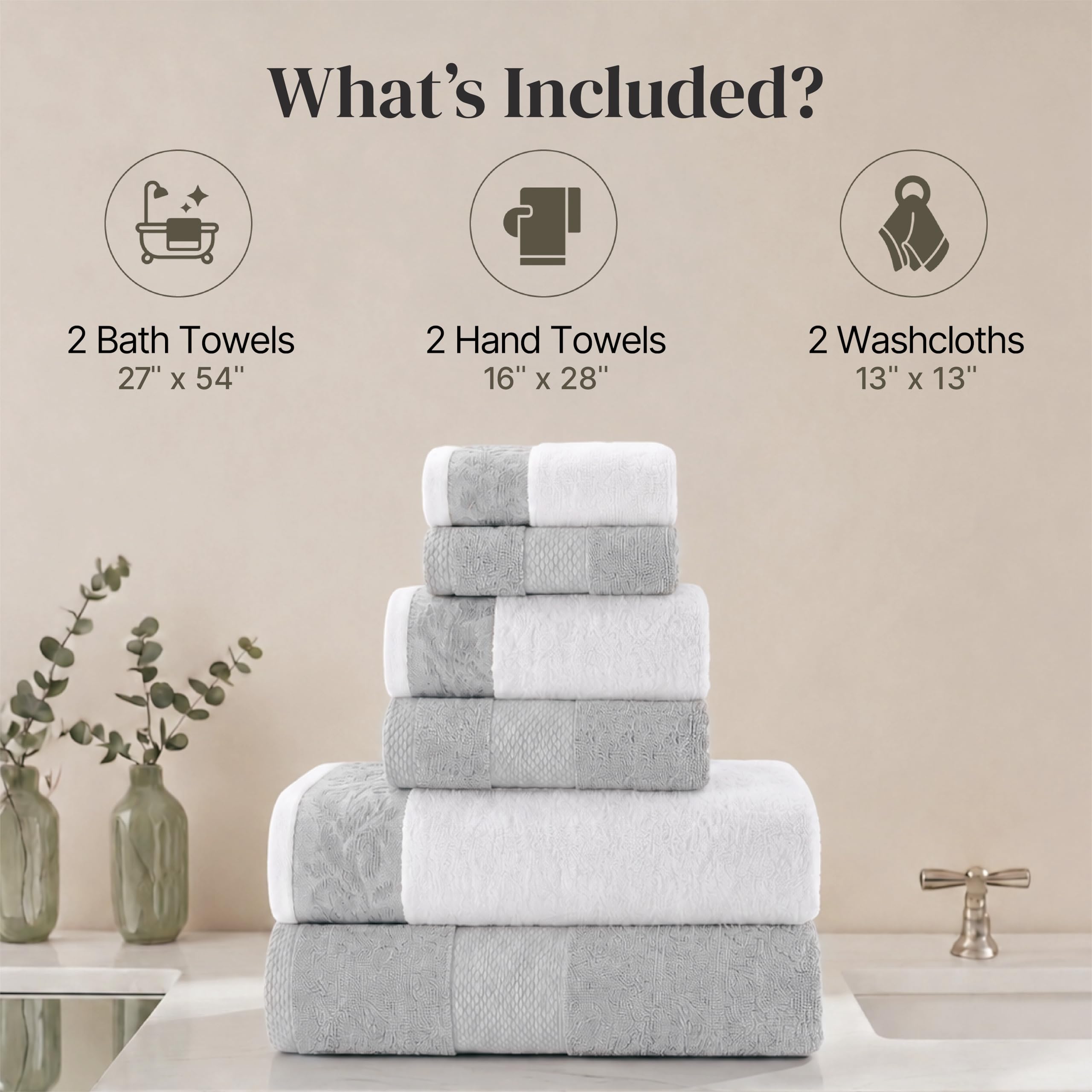 Modern Threads hand towel hung on ring demonstrating fit and quick access