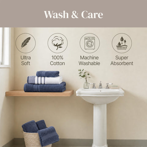 Modern Threads lifestyle scene in bathroom showing coordinated style benefit