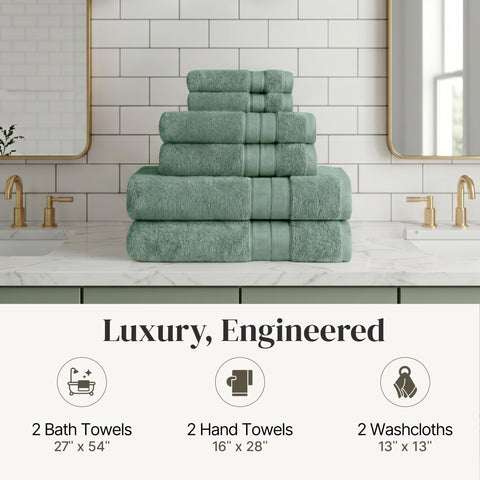 Modern Threads towels in styled bathroom to show color and decor harmony