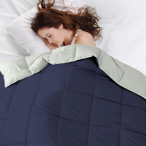Modern Threads lifestyle bedroom setup showcasing reversible colorways for decor flexibility