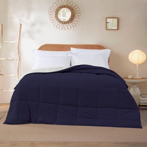 Modern Threads reverse silver side displayed for versatile bedroom styling and contrast