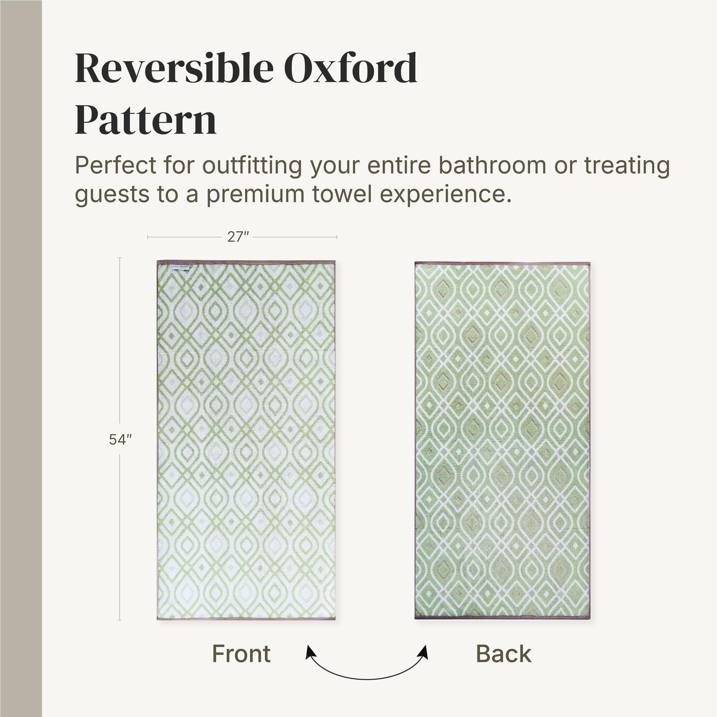 Modern Threads bath and hand towel side-by-side showing scale and practical sizing benefit