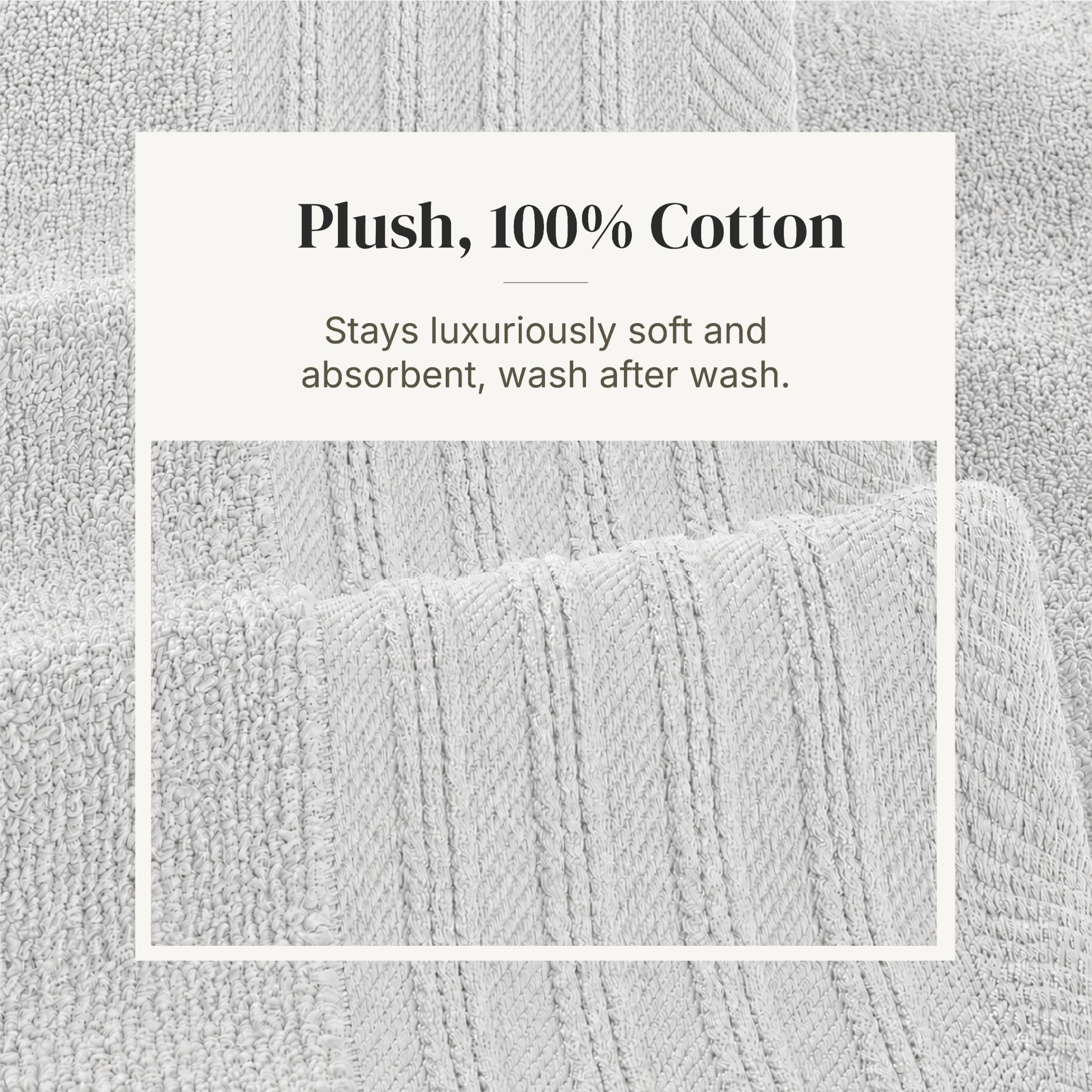 Modern Threads towels beside ruler size comparison demonstrating generous dimensions