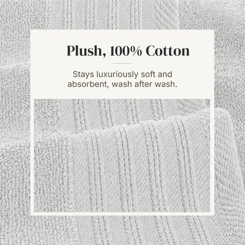Modern Threads towels beside ruler size comparison demonstrating generous dimensions