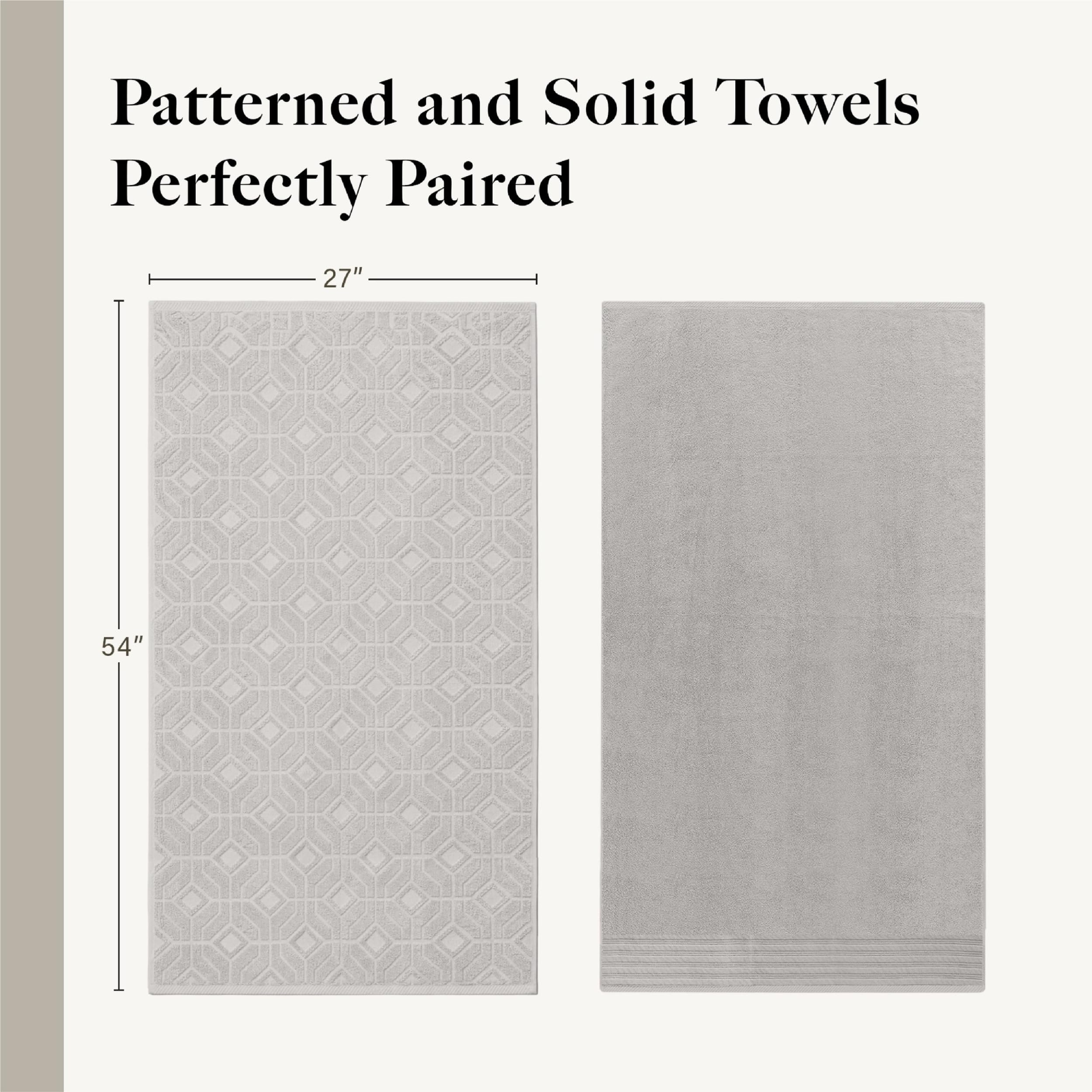 Modern Threads stacked washcloths and hand towels conveying softness and layering