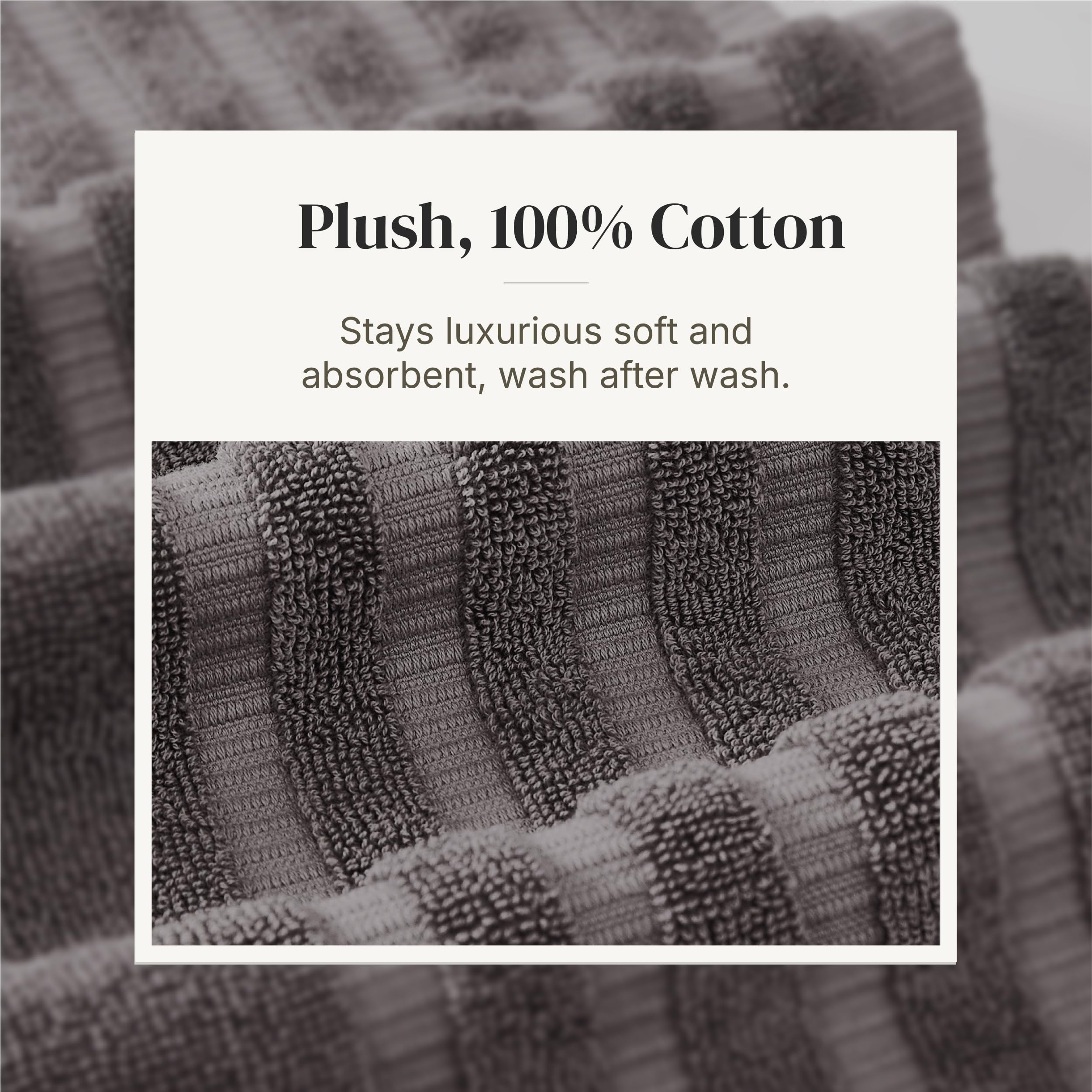 Modern Threads detailed shot of towel edge and weave displaying durable finish and absorbency