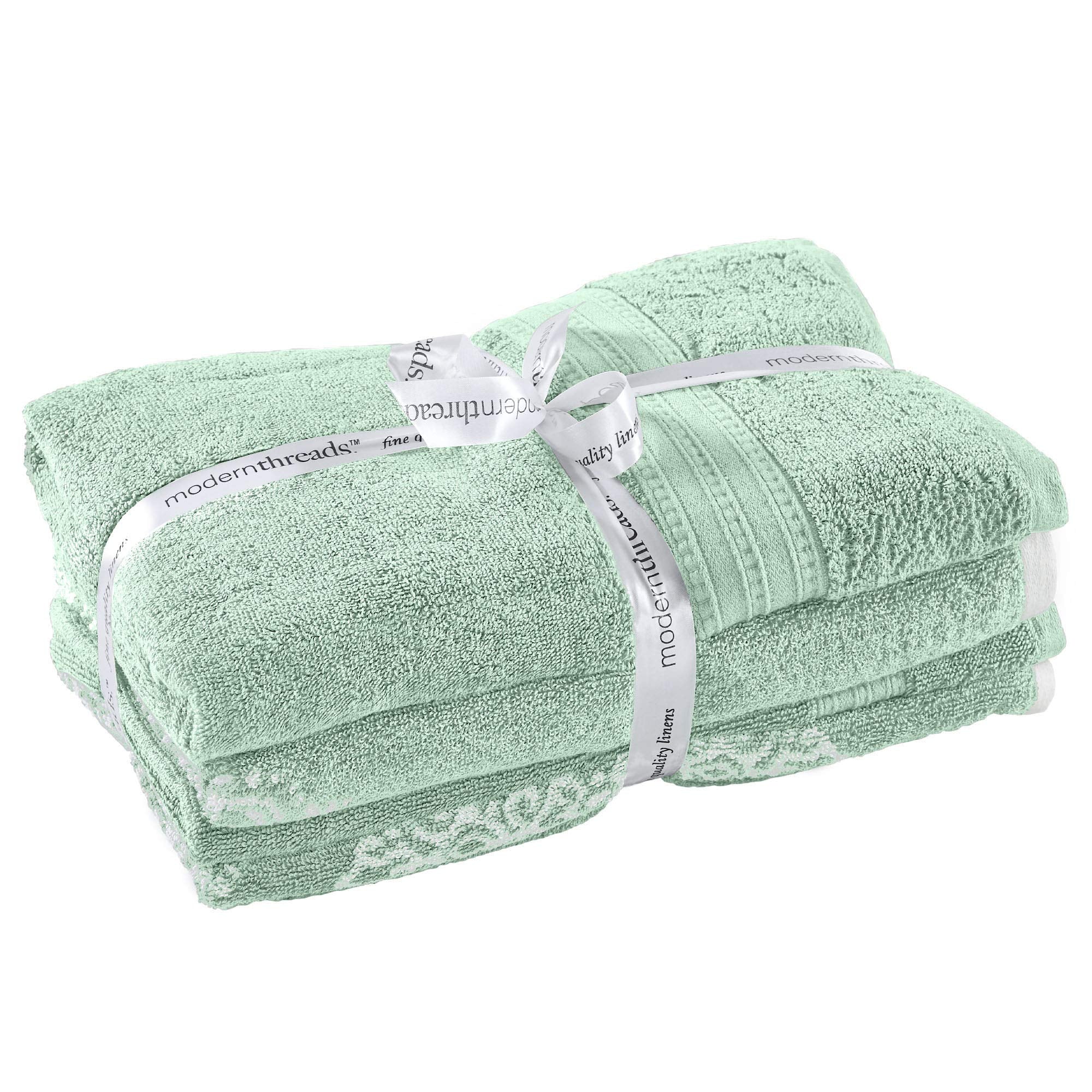 Modern Threads towel hanging in bathroom showing quick-drying, ready-to-use convenience