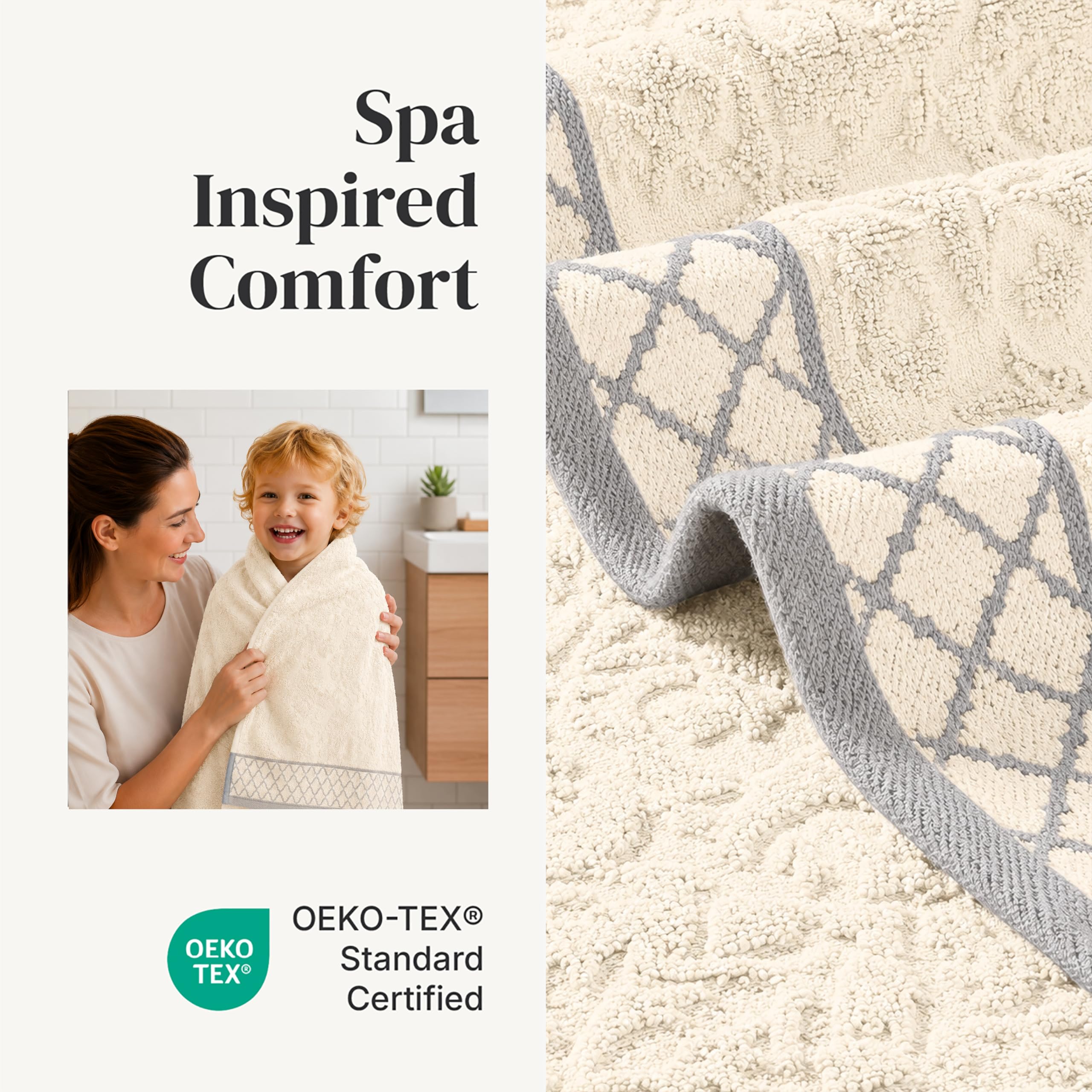 Modern Threads stacked washcloths showing pile texture for quick absorbency
