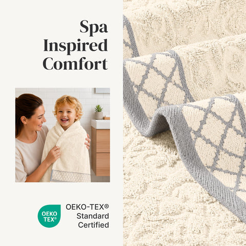 Modern Threads stacked washcloths showing pile texture for quick absorbency