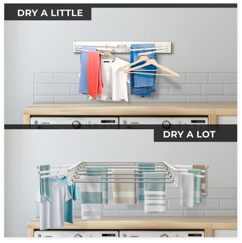 MODERN-X folded flat against wall demonstrating hidden storage and floor space freed