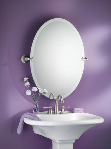 Moen Glenshire included installation hardware and template for straightforward mounting
