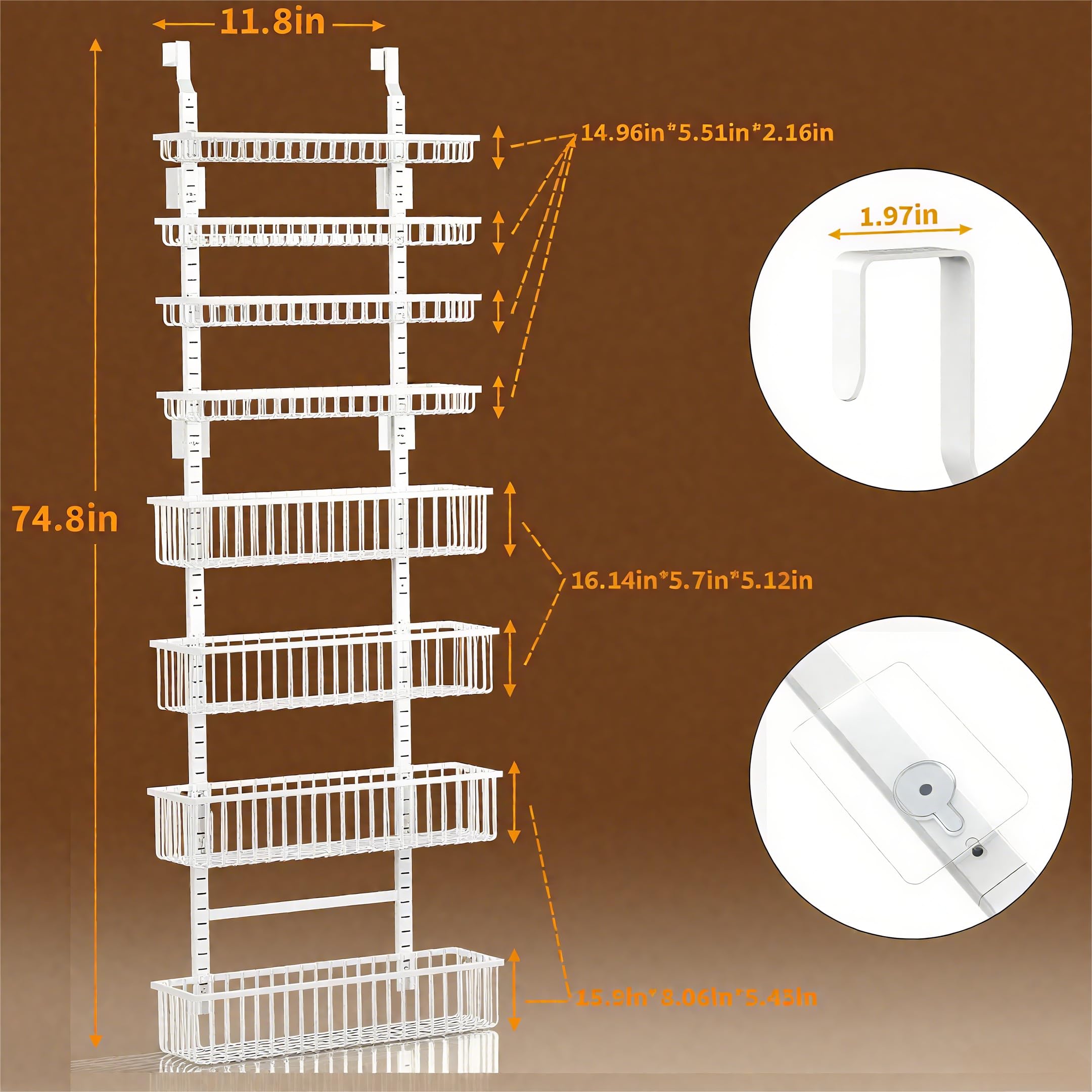 Moforoco close-up of reinforced metal basket bottom offering durable support