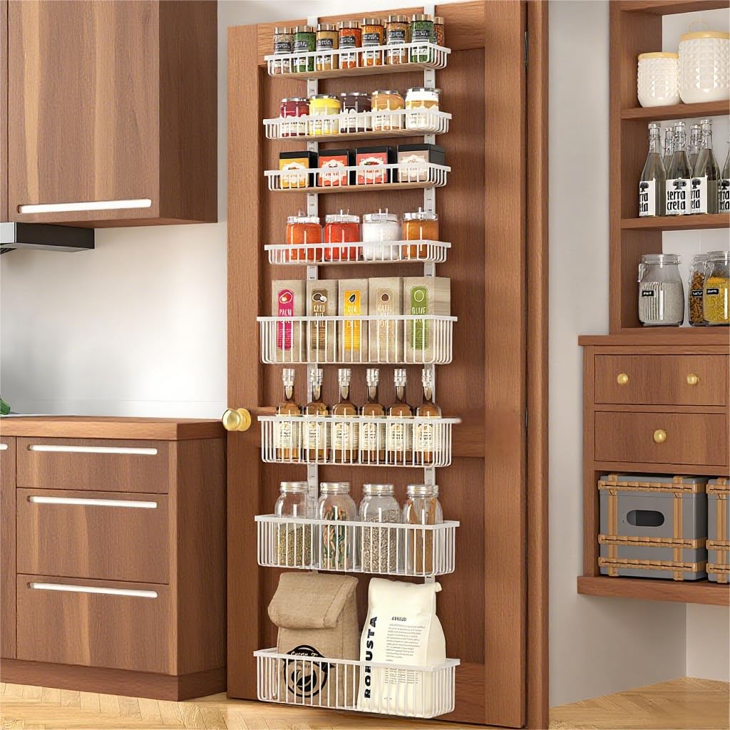 Moforoco full-height front view showing 8-tier organization and space savings