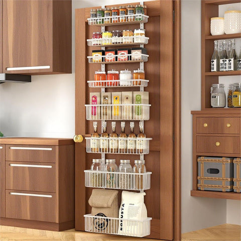 Moforoco full-height front view showing 8-tier organization and space savings