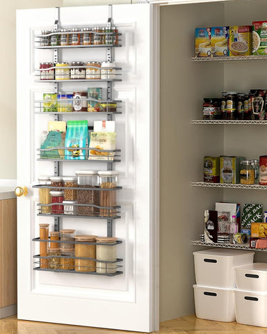 Moforoco front view of hanging organizer showing compact storage benefit
