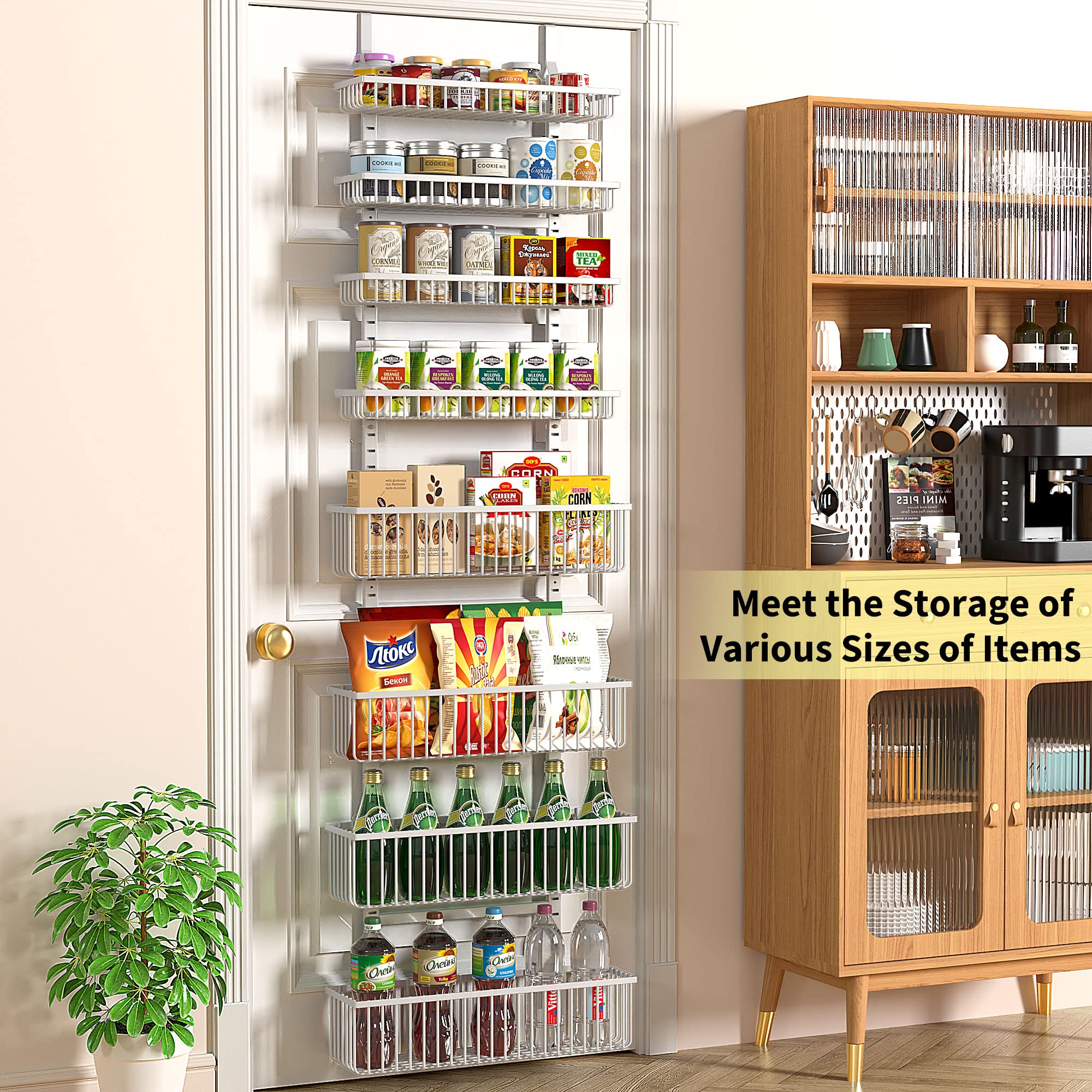 Moforoco hanging organizer in kitchen showing accessible pantry storage