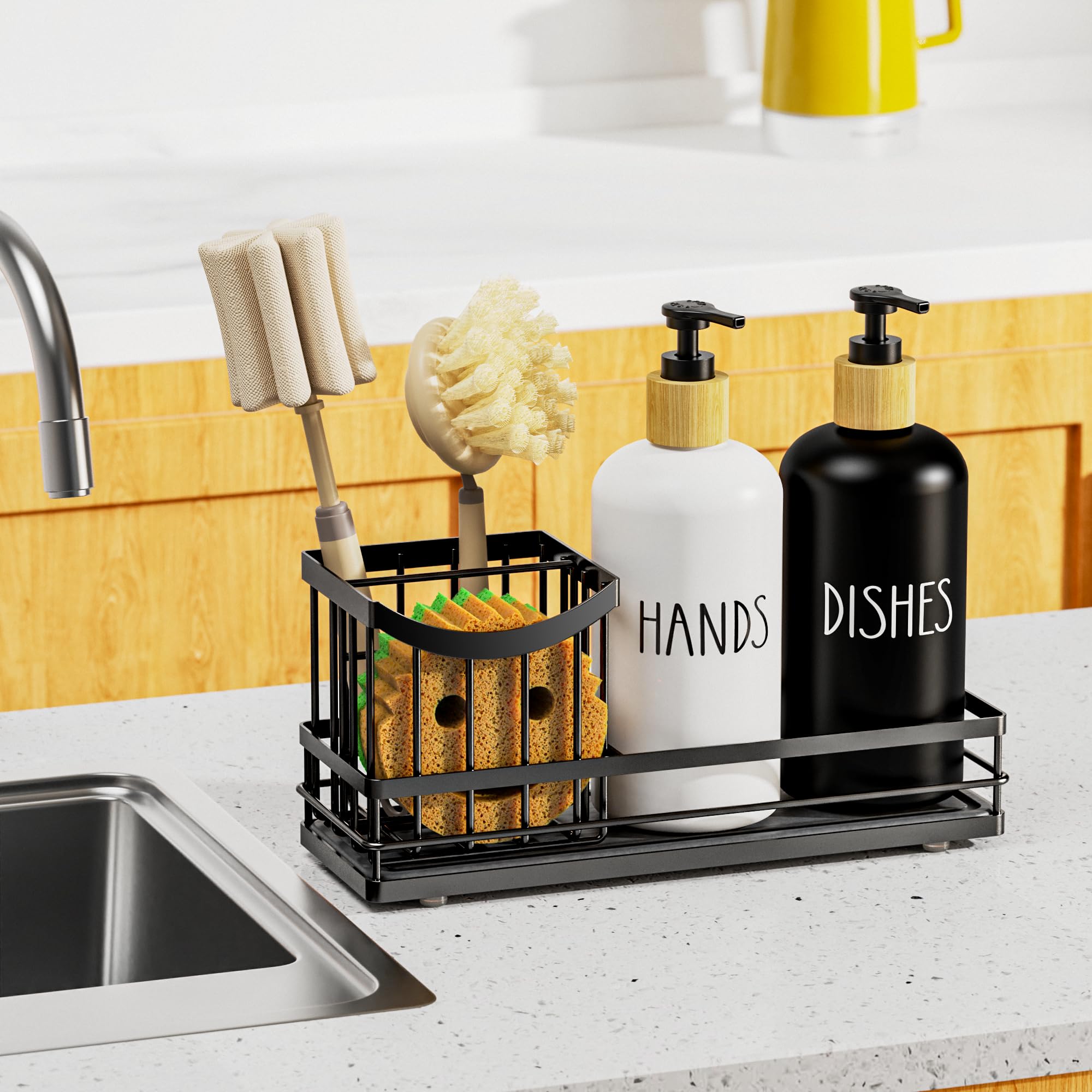 Moforoco lifestyle kitchen styling shows elegant, clutter-free sink area